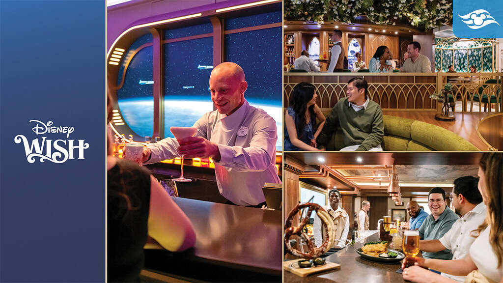 Onboard the Disney Wish: Discover a Wealth of Uniquely Themed, Adult-Exclusive Bars and Lounges
