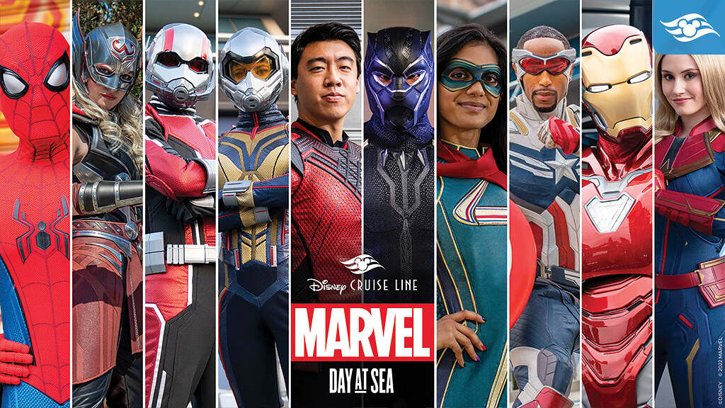 More than 30 Super Heroes and Villains assemble for Marvel Day at Sea in 2023